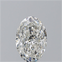 Natural Diamond 4.09 Carats, Oval with  Cut, G Color, SI1 Clarity and Certified by GIA