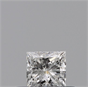 Natural Diamond 0.23 Carats, Princess with  Cut, G Color, VVS2 Clarity and Certified by GIA