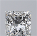 Diamante Natural 0.90 quilates, Princesa , Color F, claridad VS1 y certificado GIA