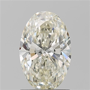 Picture of Natural Diamond 1.21 Carats, Oval with  Cut, L Color, SI1 Clarity and Certified by GIA