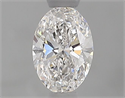 Diamante Natural 0.51 quilates, Ovalado , Color F, claridad SI1 y certificado GIA