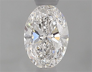 Foto Diamante Natural 0.51 quilates, Ovalado , Color F, claridad SI1 y certificado GIA de