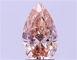 Picture of Lab Grown Diamond 2.00 Carats, Pear with  Cut, Fancy Light Brown Color, VS1 Clarity and Certified by IGI