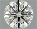 Natural Diamond 0.51 Carats, Round with Excellent Cut, J Color, VS1 Clarity and Certified by GIA