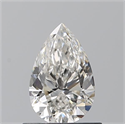 Natural Diamond 0.70 Carats, Pear with  Cut, H Color, VS2 Clarity and Certified by GIA