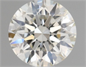 Natural Diamond 0.72 Carats, Round with Excellent Cut, K Color, VVS2 Clarity and Certified by GIA