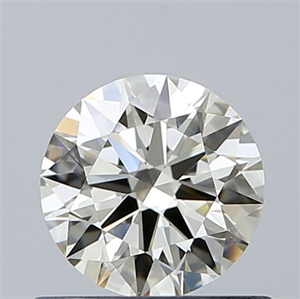 Picture of Natural Diamond 0.54 Carats, Round with Excellent Cut, M Color, VVS1 Clarity and Certified by GIA