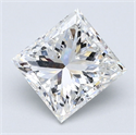 Diamante Natural 2.00 quilates, Princesa , Color G, claridad SI1 y certificado GIA