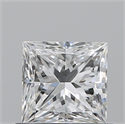 Natural Diamond 0.70 Carats, Princess with  Cut, F Color, VS2 Clarity and Certified by GIA