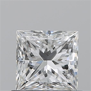 Picture of Natural Diamond 0.70 Carats, Princess with  Cut, F Color, VS2 Clarity and Certified by GIA