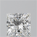 Natural Diamond 1.01 Carats, Princess with  Cut, E Color, VS2 Clarity and Certified by GIA