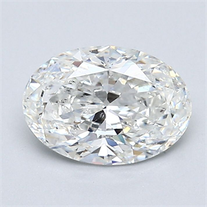 Picture of Natural Diamond 1.32 Carats, Oval with  Cut, G Color, SI2 Clarity and Certified by GIA