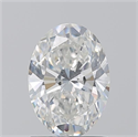 Natural Diamond 1.25 Carats, Oval with  Cut, G Color, SI1 Clarity and Certified by GIA