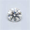 Natural Diamond 0.51 Carats, Round with Excellent Cut, I Color, SI1 Clarity and Certified by GIA