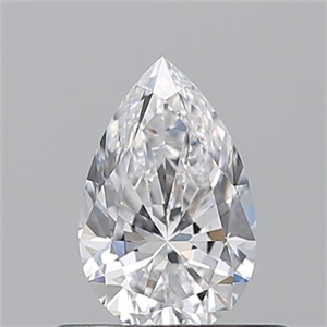 Picture of Natural Diamond 0.50 Carats, Pear with  Cut, D Color, VVS2 Clarity and Certified by GIA