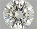 Diamante Natural 0.51 quilates, Redondo , Color J, claridad IF y certificado GIA