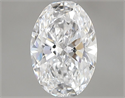 Diamante Natural 0.59 quilates, Ovalado , Color D, claridad VVS2 y certificado GIA