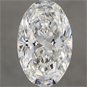 Natural Diamond 2.03 Carats, Oval with  Cut, F Color, IF Clarity and Certified by GIA