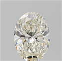 Natural Diamond 1.71 Carats, Oval with  Cut, L Color, SI2 Clarity and Certified by GIA