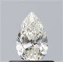Diamante Natural 0.40 quilates, De pera , Color J, claridad SI1 y certificado GIA