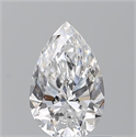 Diamante Natural 0.71 quilates, De pera , Color D, claridad SI1 y certificado GIA