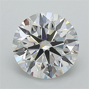 Picture of Lab Grown Diamond 1.31 Carats, Round with Excellent Cut, D Color, VVS2 Clarity and Certified by IGI