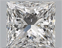 Natural Diamond 0.71 Carats, Princess with  Cut, E Color, VVS2 Clarity and Certified by GIA