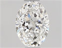 Natural Diamond 0.50 Carats, Oval with  Cut, E Color, VS2 Clarity and Certified by GIA