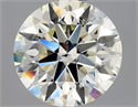 Natural Diamond 0.85 Carats, Round with Excellent Cut, M Color, SI1 Clarity and Certified by GIA