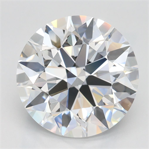 Picture of Lab Grown Diamond 3.72 Carats, Round with Excellent Cut, D Color, VVS1 Clarity and Certified by GIA
