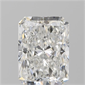Natural Diamond 2.01 Carats, Radiant with  Cut, F Color, SI2 Clarity and Certified by GIA