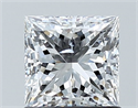 Natural Diamond 1.02 Carats, Princess with  Cut, E Color, SI1 Clarity and Certified by GIA