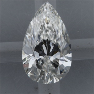 Picture of Natural Diamond 0.51 Carats, Pear with  Cut, F Color, SI2 Clarity and Certified by GIA