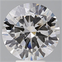 Lab Grown Diamond 5.46 Carats, Round with Excellent Cut, F Color, VVS2 Clarity and Certified by IGI