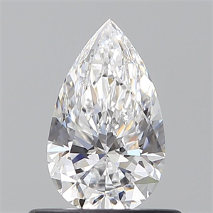 Picture of Natural Diamond 0.60 Carats, Pear with  Cut, D Color, VVS2 Clarity and Certified by GIA