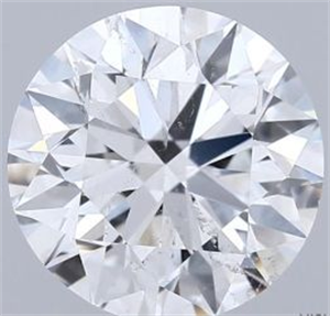 Foto Diamante Natural 2.01 quilates, Redondo , Color E, claridad I1 y certificado GIA de