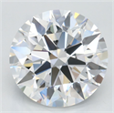 Lab Grown Diamond 3.41 Carats, Round with Excellent Cut, D Color, VVS1 Clarity and Certified by GIA