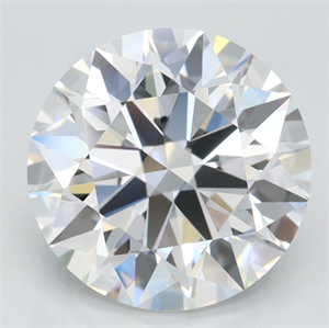 Picture of Lab Grown Diamond 3.41 Carats, Round with Excellent Cut, D Color, VVS1 Clarity and Certified by GIA