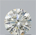 Natural Diamond 0.80 Carats, Round with Excellent Cut, J Color, VS2 Clarity and Certified by IGI