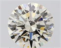 Natural Diamond 0.70 Carats, Round with Excellent Cut, H Color, VVS1 Clarity and Certified by IGI