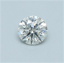 Natural Diamond 0.50 Carats, Round with Very Good Cut, I Color, SI2 Clarity and Certified by GIA