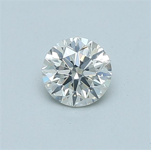 Picture of Natural Diamond 0.50 Carats, Round with Very Good Cut, I Color, SI2 Clarity and Certified by GIA