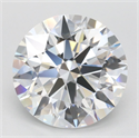 Lab Grown Diamond 3.21 Carats, Round with Ideal Cut, D Color, IF Clarity and Certified by IGI