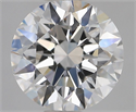 Lab Grown Diamond 1.50 Carats, Round with Excellent Cut, D Color, VVS2 Clarity and Certified by IGI