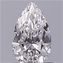 Diamante Natural 0.53 quilates, De pera , Color E, claridad IF y certificado GIA