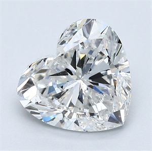 Picture of Natural Diamond 1.51 Carats, Heart with  Cut, F Color, SI1 Clarity and Certified by GIA