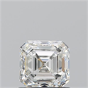 Natural Diamond 1.01 Carats, Asscher with  Cut, H Color, VS2 Clarity and Certified by GIA