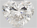 Natural Diamond 0.52 Carats, Heart with  Cut, H Color, VVS1 Clarity and Certified by GIA