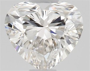 Picture of Natural Diamond 0.52 Carats, Heart with  Cut, H Color, VVS1 Clarity and Certified by GIA