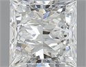 Natural Diamond 1.00 Carats, Princess with  Cut, I Color, VVS2 Clarity and Certified by GIA